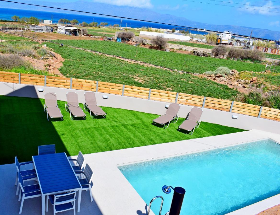 Balos Residence Private Pool Seafront Seaview 基萨莫斯 外观 照片