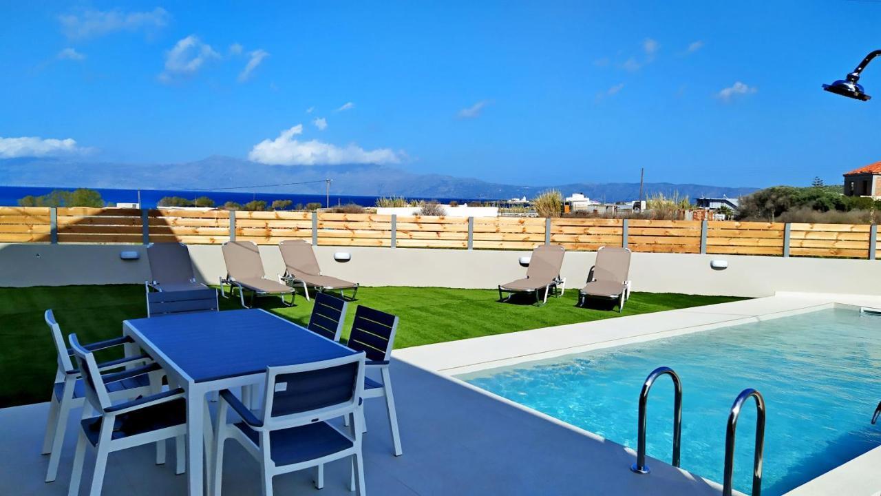 Balos Residence Private Pool Seafront Seaview 基萨莫斯 外观 照片