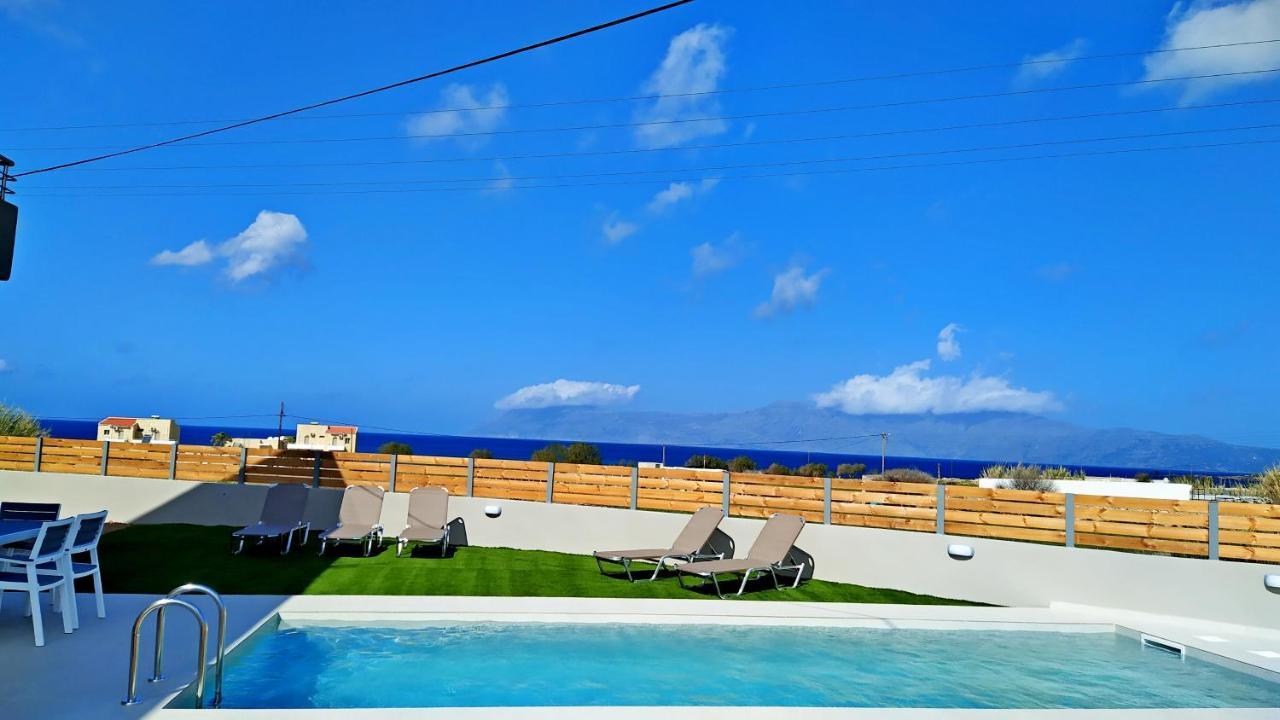 Balos Residence Private Pool Seafront Seaview 基萨莫斯 外观 照片